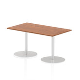 Dynamic Italia 1400 x 800mm Poseur Rectangular Table Walnut Top 725mm High Leg ITL0269 DD